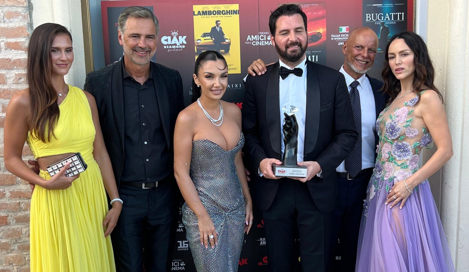 Annie Bezikian, Beppe Convertini, Elettra Lamborghini, Andrea Iervolino, Giorgio Armaroli, Tatiana Luter mostra del cinema venezia ph press