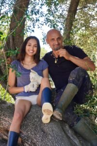Natalia Guglielmo con il papà