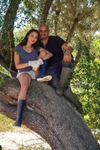 Natalia Guglielmo con il papà