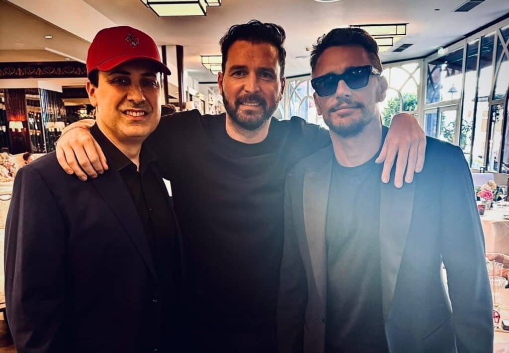 Andrea Iervolino e James Franco ph Press