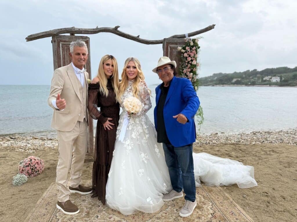 Antonio Vandoni e Ileana Falcone con Loredana Lecciso e Albano Carisi ph press