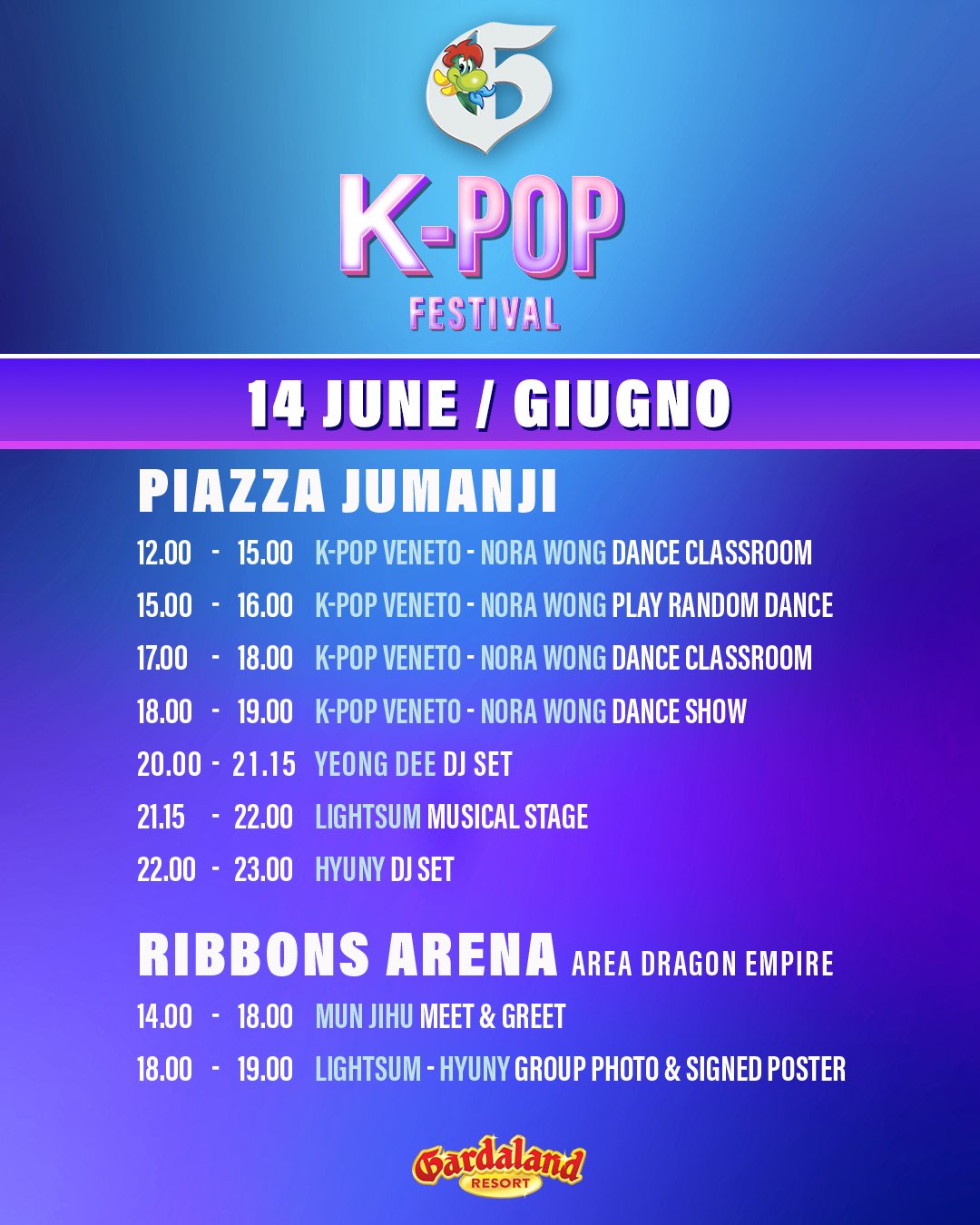Line-Up 14 giugno